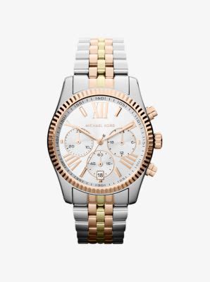 michael kors tricolor uhr|Oversized Lexington Tri.